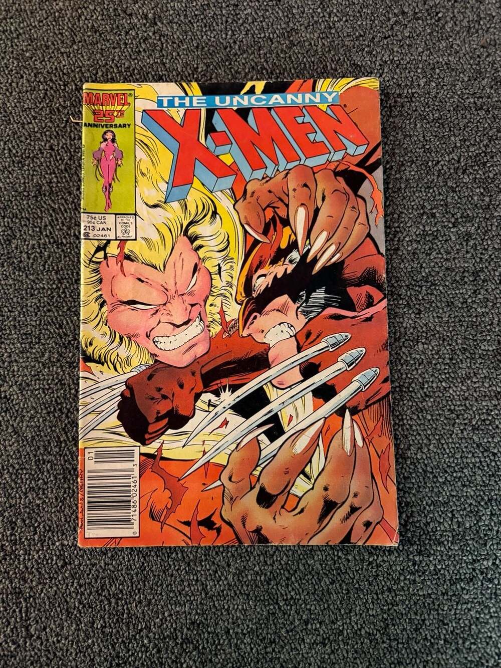 Marvel The Uncanny X-Men #213 Comic Book Jan 1987